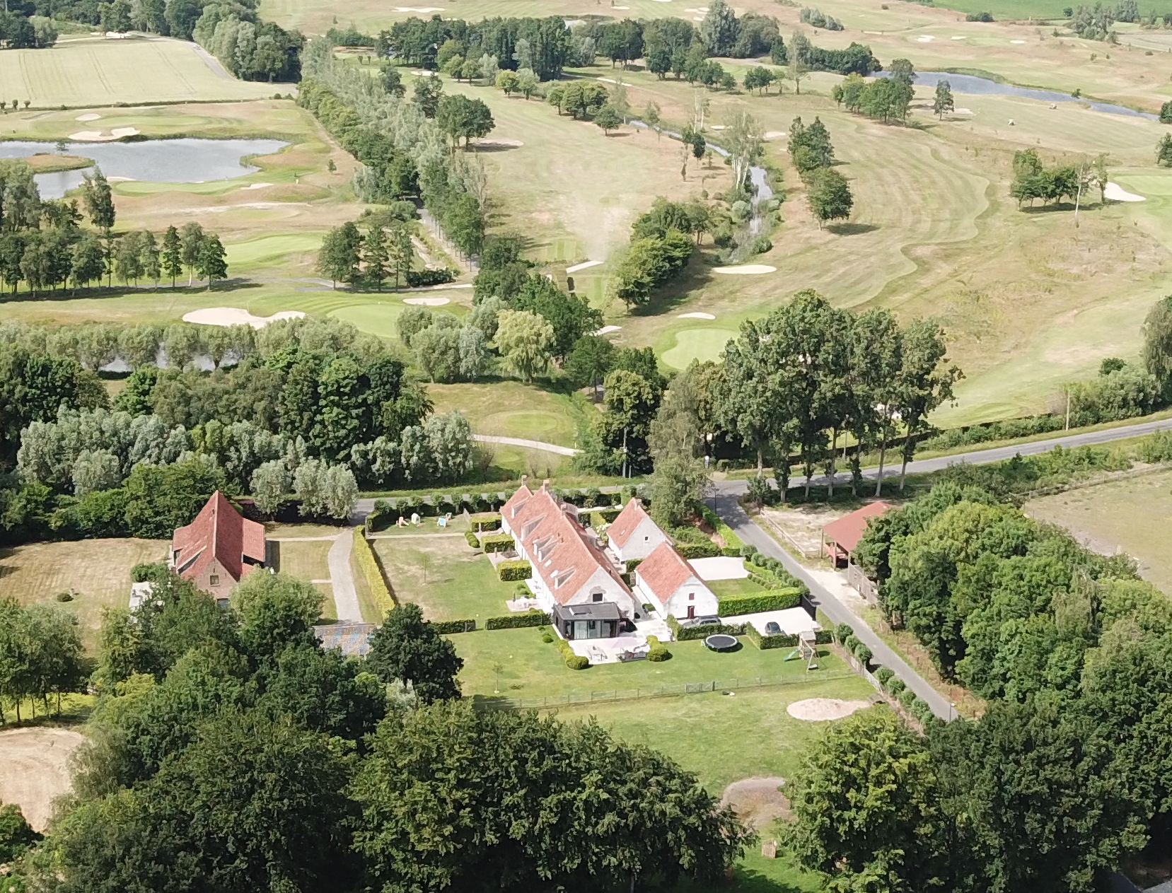 Golfing near De Swaenhoeck